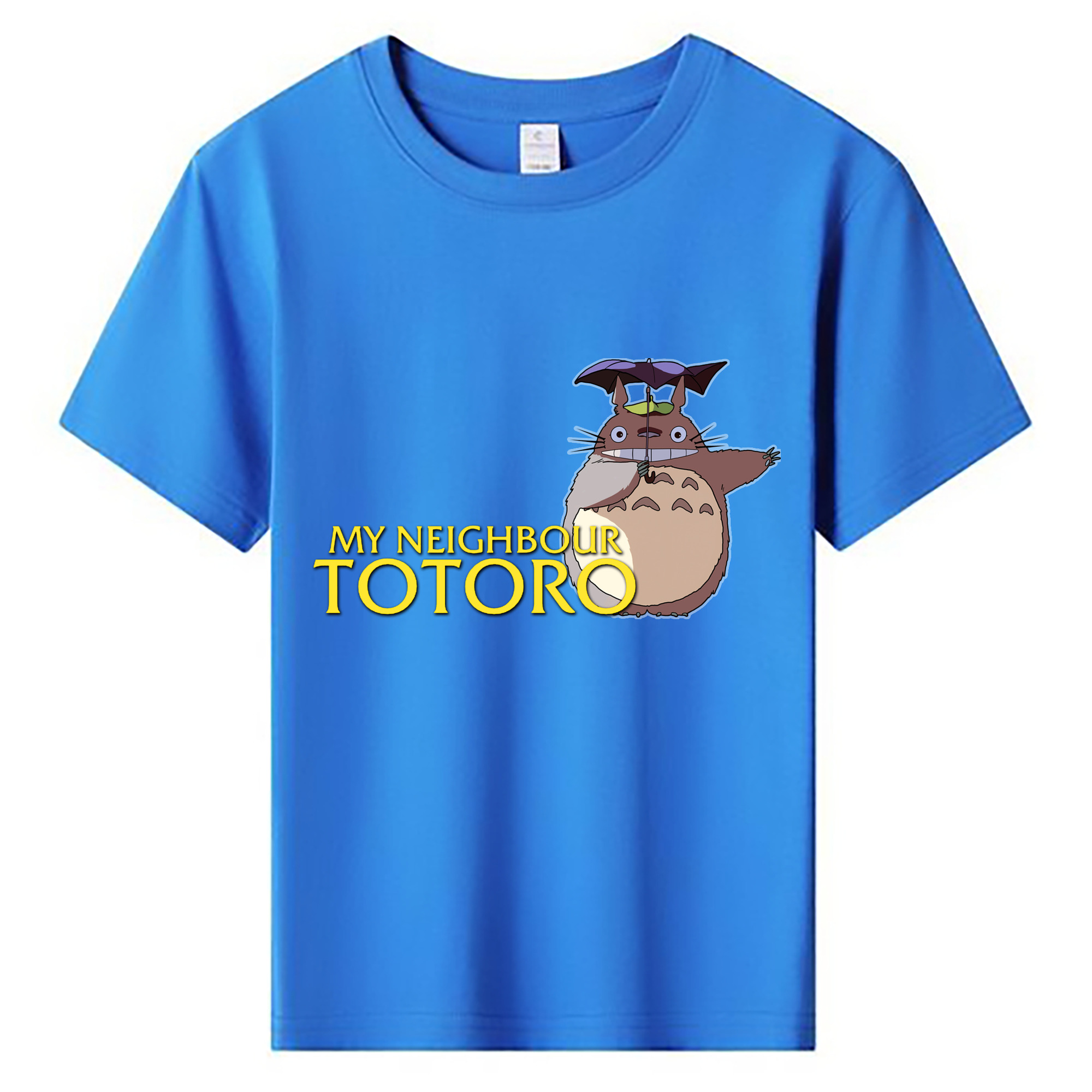 （画像用） となりのトトロ 草壁メイ 草壁サツキ My Neighbor Totoro Satsuki Kusakabe Mei Kusakabe 綿100％キッズTシャツ（フロントプリント）